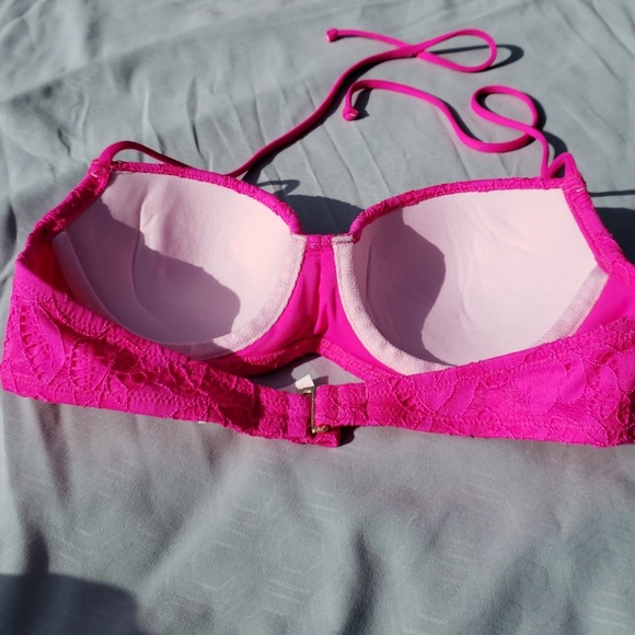 Victoria secret Bright pink strapless bikini top - Picture 3 of 4